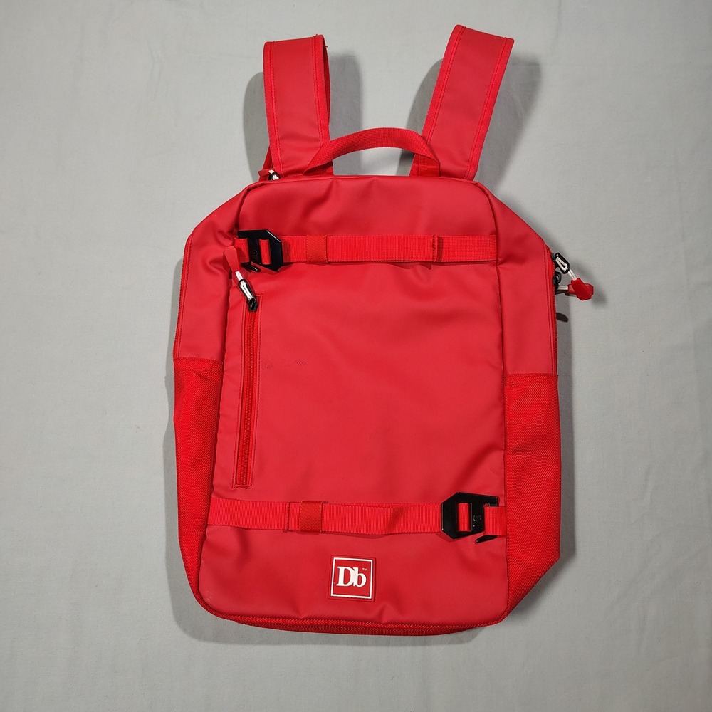 Douchebags Backpack Red Db The Scholar Minimalist Skateboard Straps